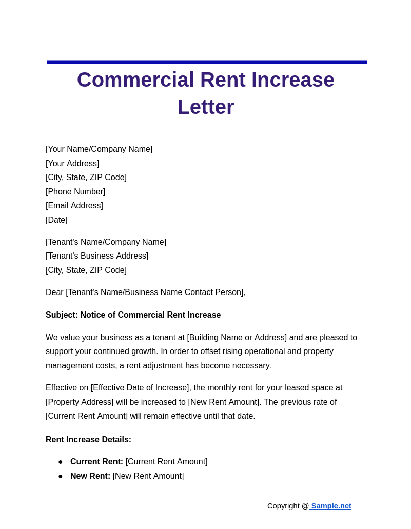 Commercial Rent Increase Letter Google Docs 11 01 2024 11 33 AM