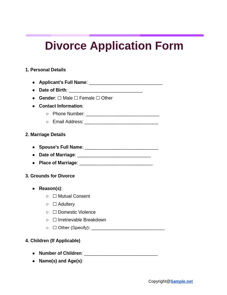 DIVORCE APPLICATION FORM Google Docs 12 05 2024 04 18 PM