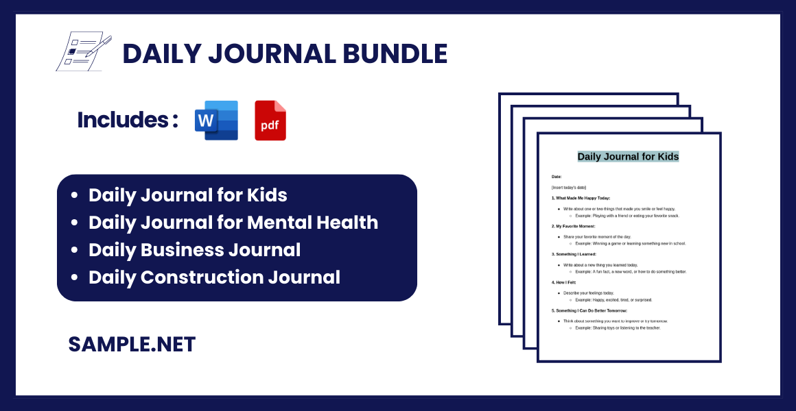 daily journal bundle