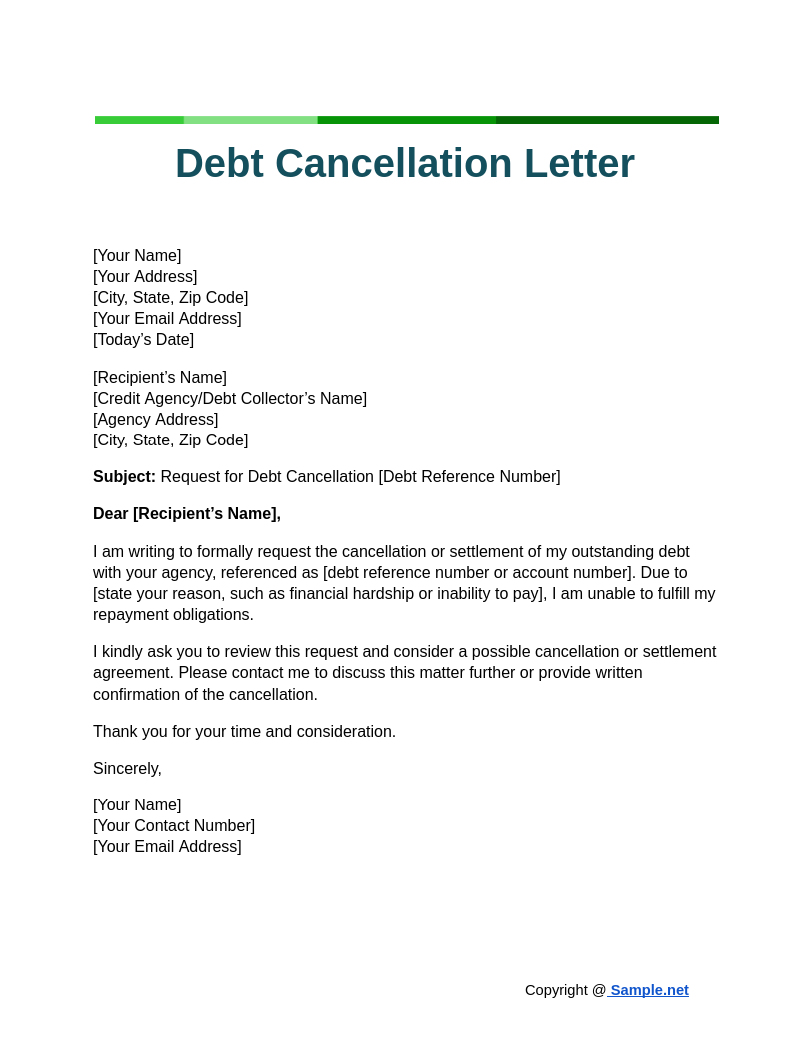 Debt Cancellation Letter Google Docs 10 24 2024 06 04 PM