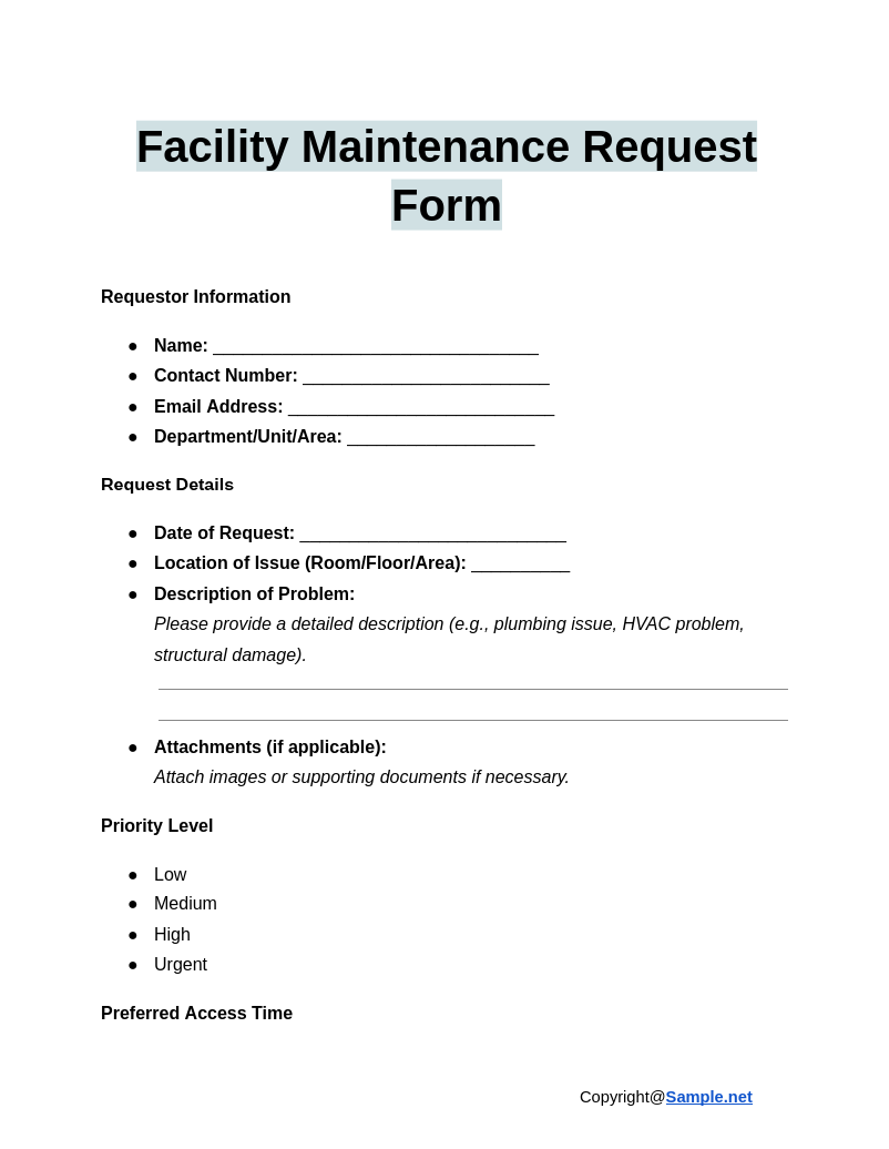 Facility Maintenance Request Form Google Docs 12 31 2024 03 57 PM