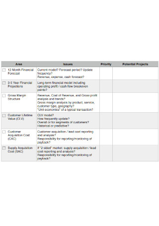 Financial Model Audit Checklist