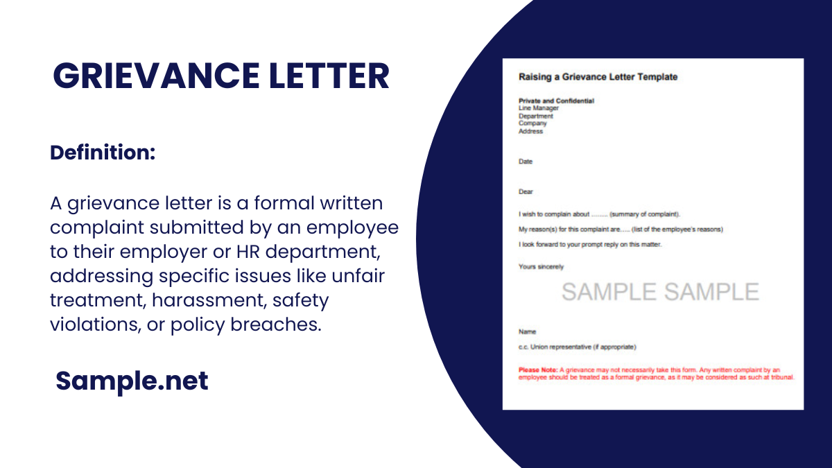 Grievance Letter