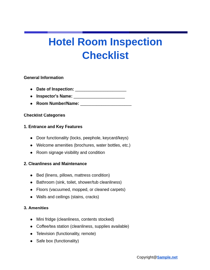 Hotel Room Inspection Checklist Google Docs 12 05 2024 04 16 PM