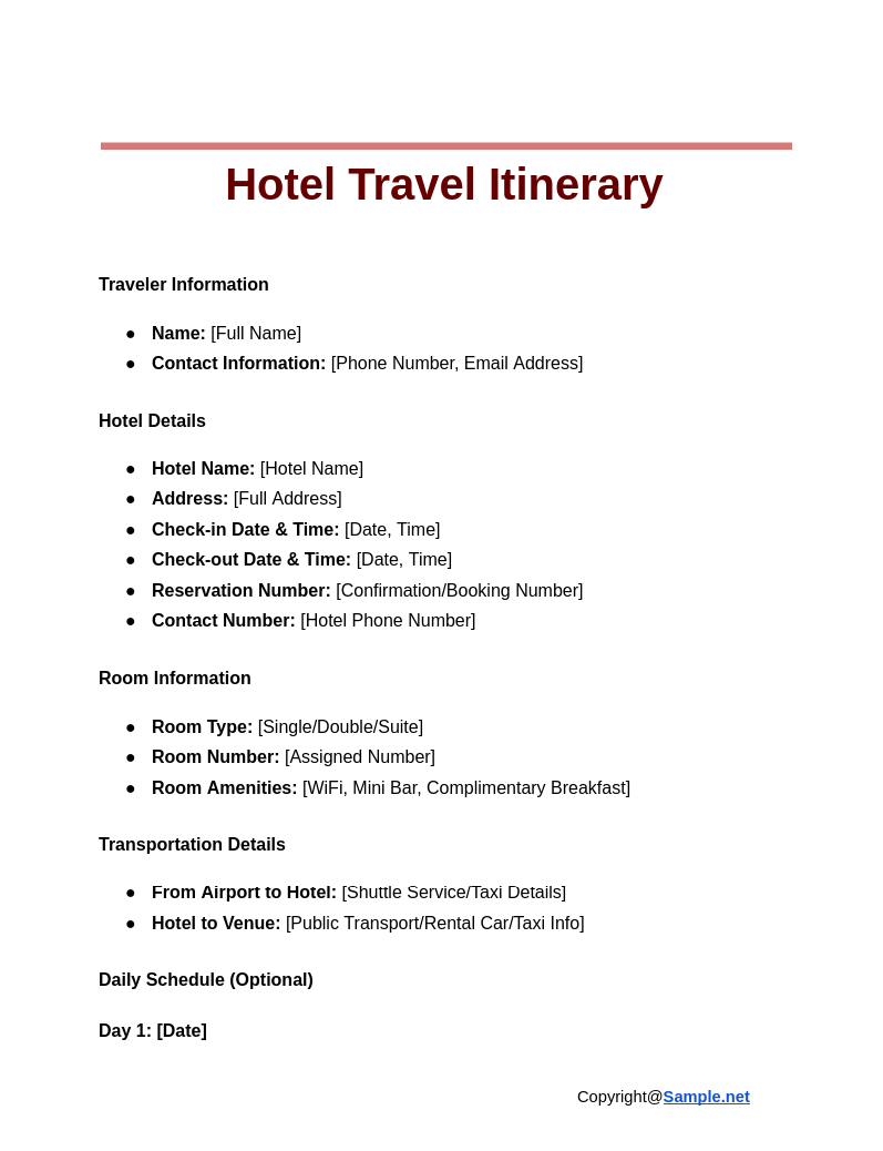 Hotel Travel Itinerary Google Docs 12 05 2024 04 11 PM