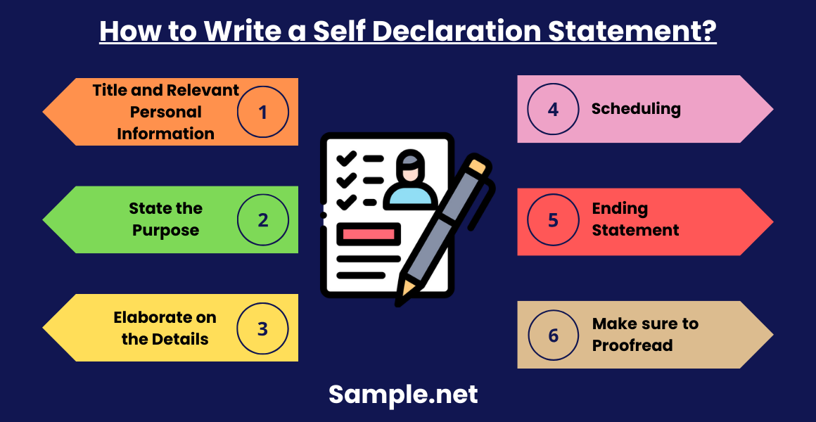 How to Write a Self Declaration Statement