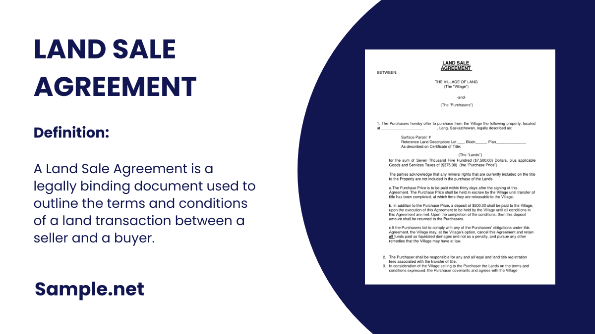 Land Sale Agreement