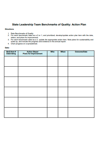 Leadership Team of Quality Action Plan