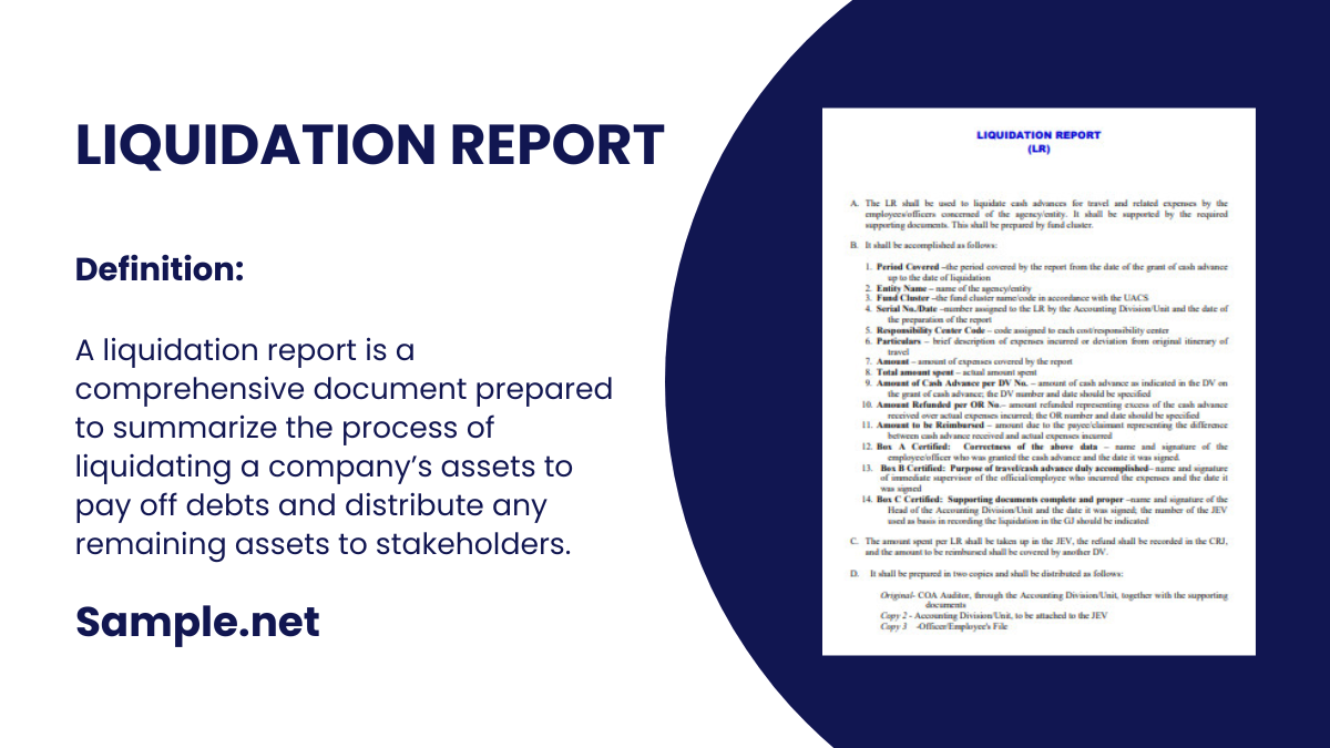 liquidation report