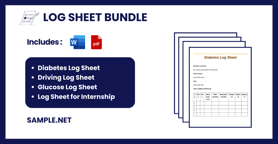 log sheet bundle