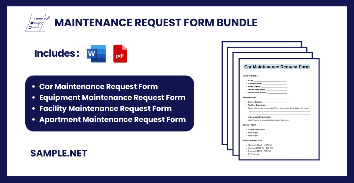 maintenance request form bundle