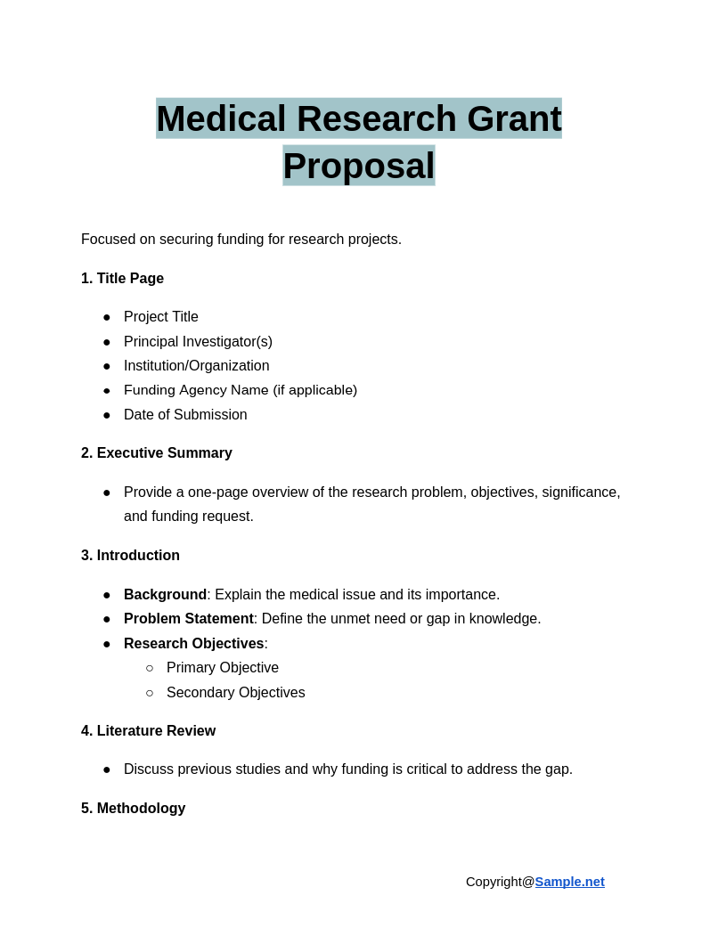 Medical Research Grant Proposal Google Docs 01 10 2025 10 47 AM