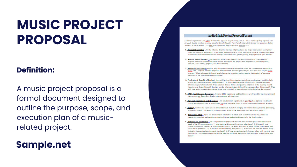 Music Project Proposal