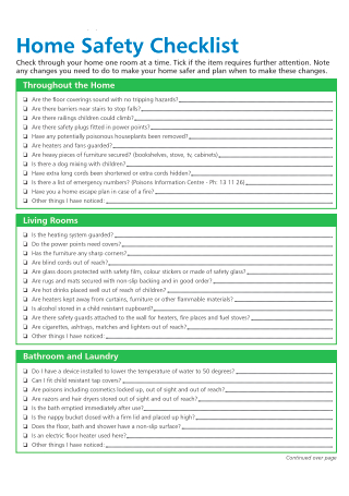 39 FREE Home Safety Checklist Samples To Download