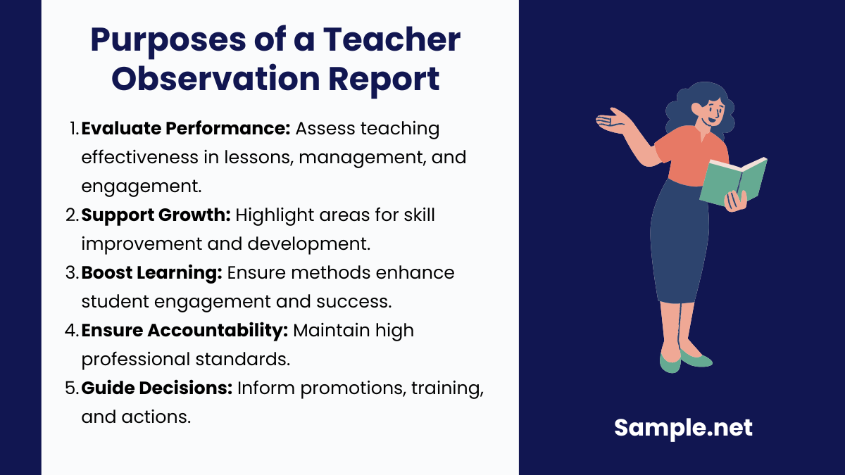 Purposes of a Teacher Observation Report