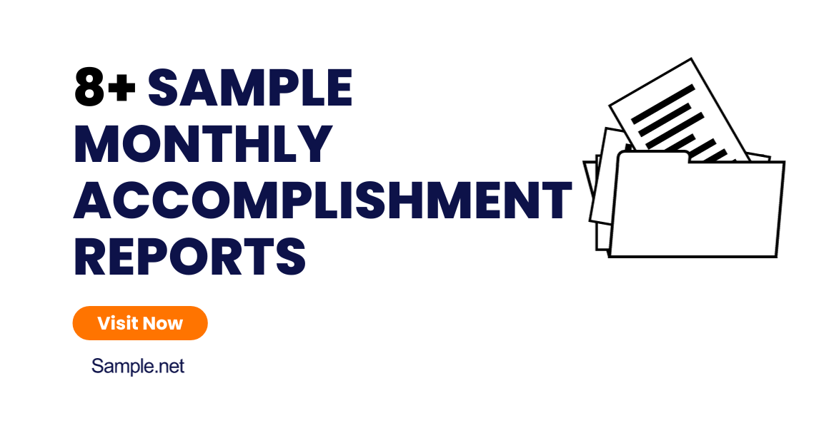 sample monthly accomplishment reports