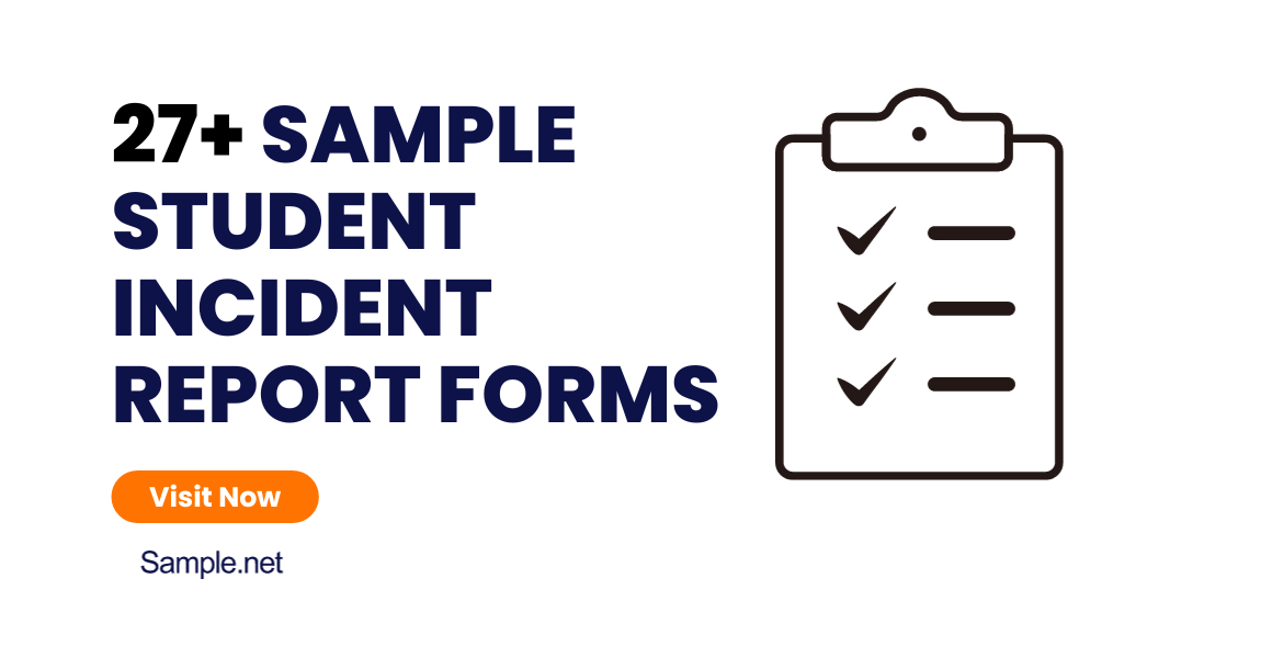 sample student incident report forms
