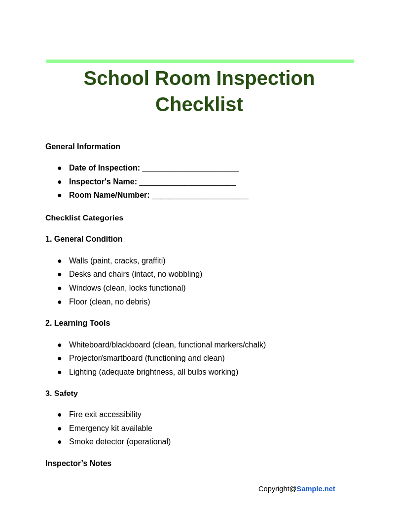 School Room Inspection Checklist Google Docs 12 05 2024 04 16 PM