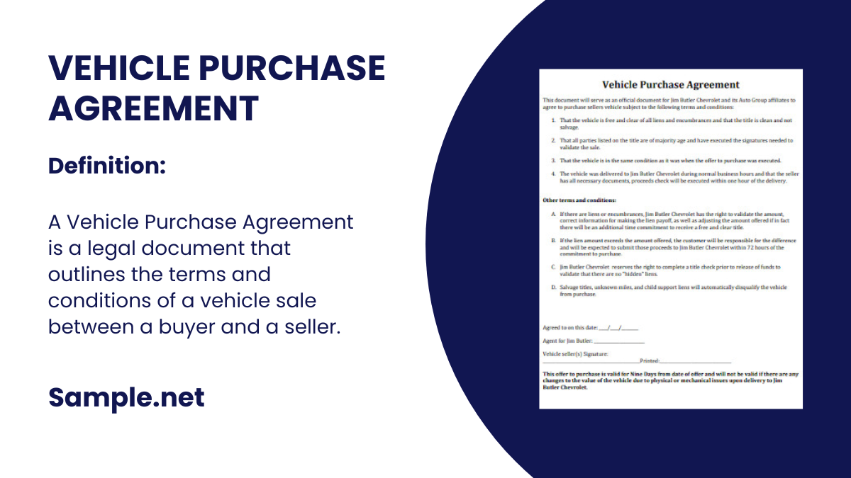 vehicle purchase agreement