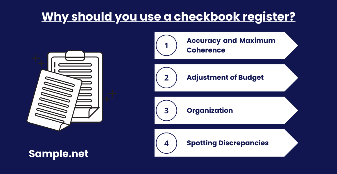 Why should you use a checkbook register