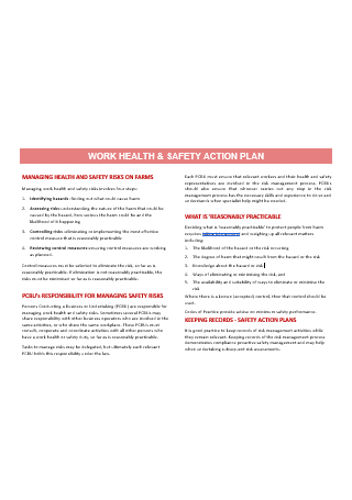Work Health and Safety Action Plan