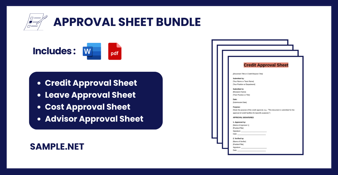 approval sheet bundle