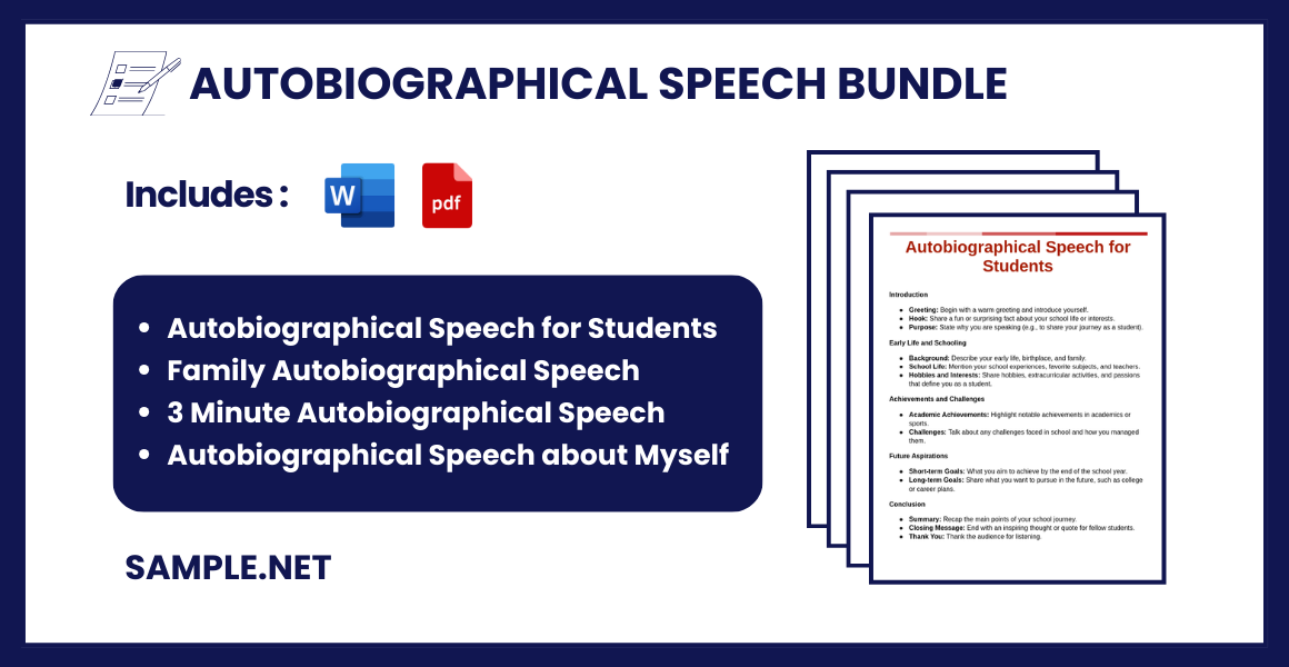 autobiographical speech bundle