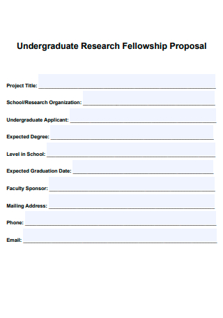 Basic Undergraduate Research Proposal