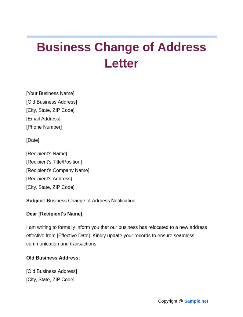 Business Change of Address Letter Google Docs 10 22 2024 10 46 AM