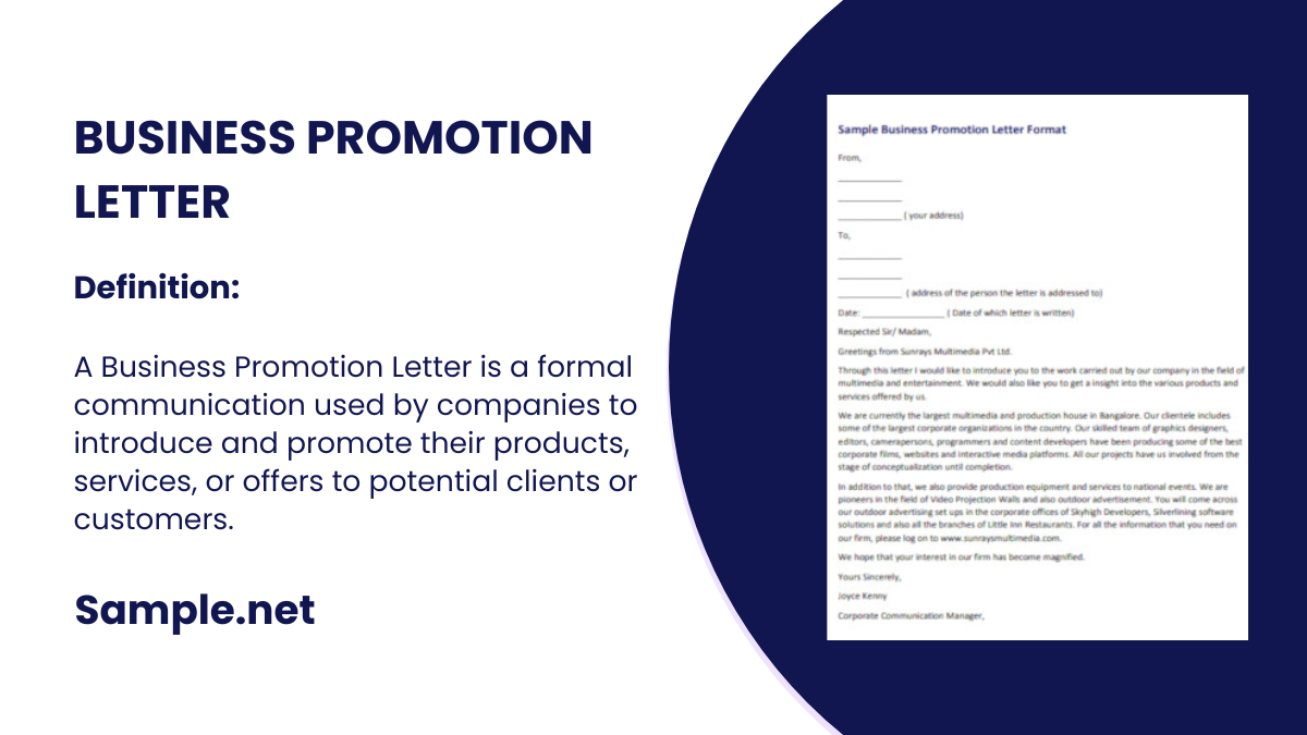 business promotion letter