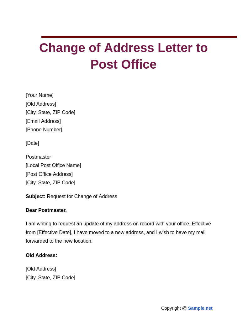 Change of Address Letter to Post Office Google Docs 10 22 2024 10 45 AM