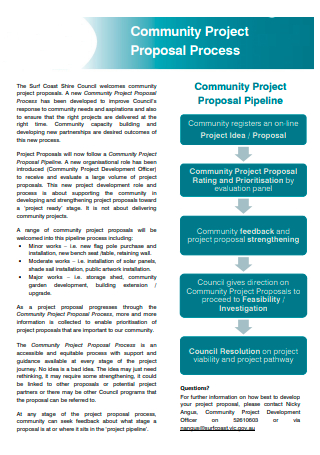 Community Project Proposal Process