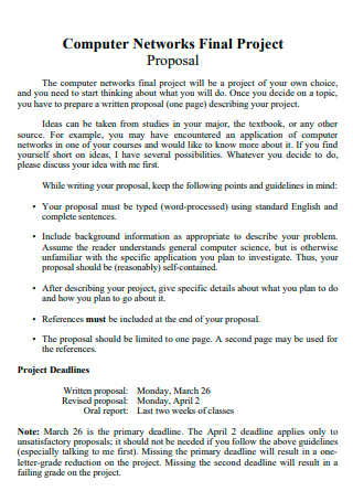 Computer Network Final Project Proposal