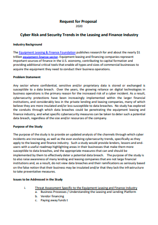 Cyber Risk and Security Proposal