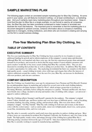 E commerce Marketing Plan Outline