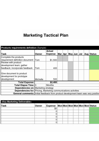 E commerce Marketing Tactical Plan