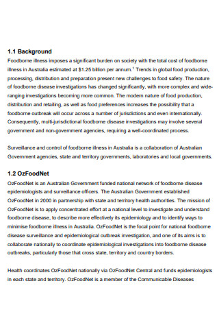 Epidemology Outbreak Investigation Report