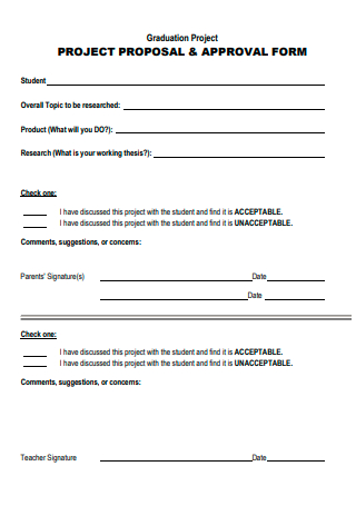Graduation Project Proposal and Approval Form