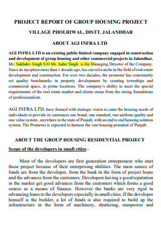 Group Housing Project Report 