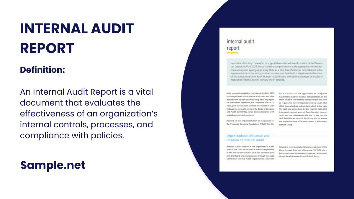 internal audit report