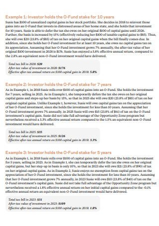 Investor Fund Fact Sheet Example