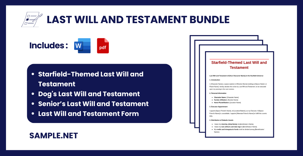 last will and testament bundle