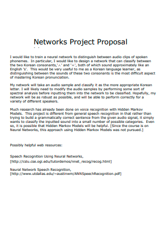 Network Project Proposal in PDF