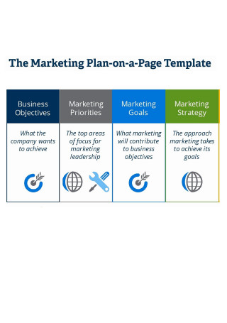 One Page E commerce Marketing Plan