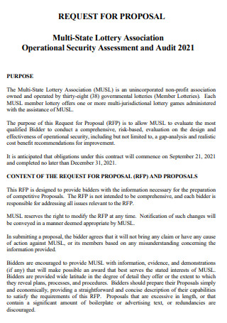 Optional Security Assessment Proposal
