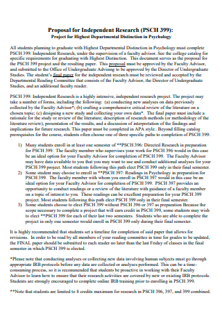 types of research proposal in psychology