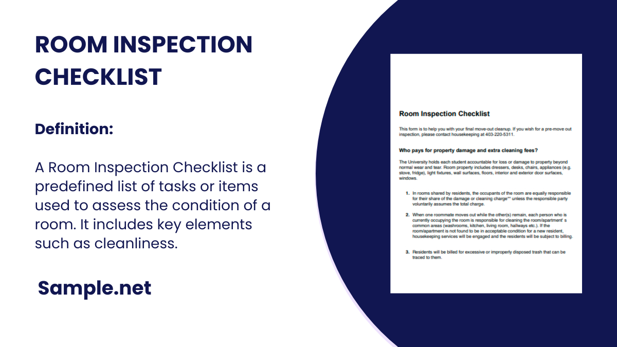 room inspection checklist