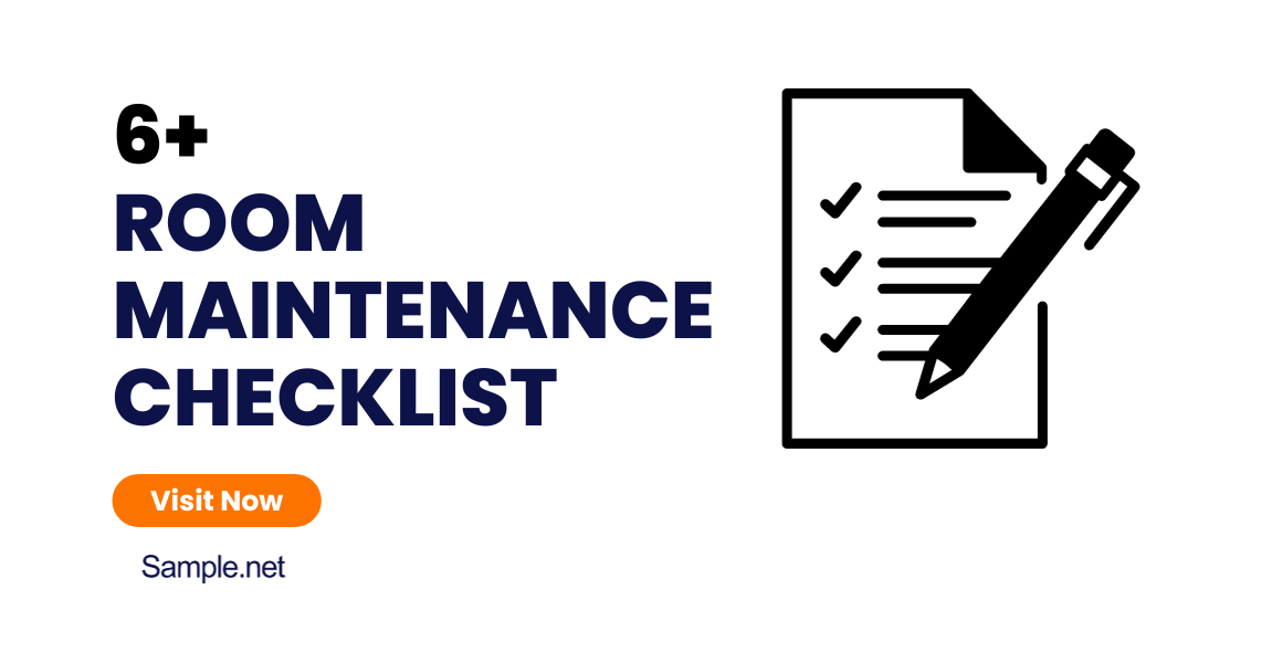 room maintenance checklist