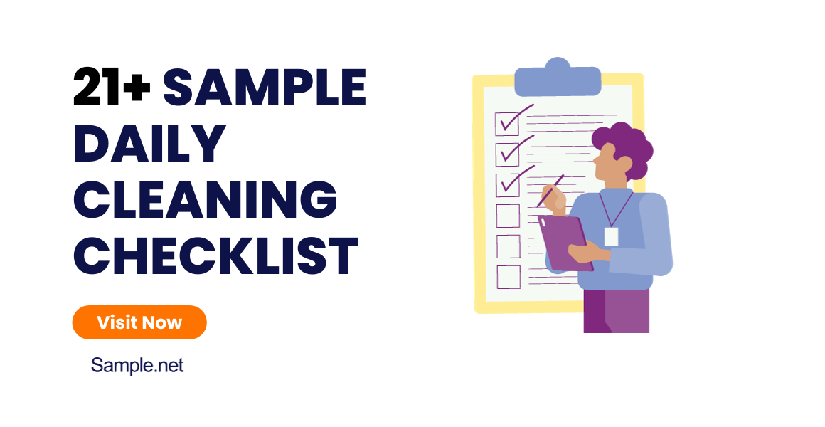 21+ SAMPLE Daily Cleaning Checklist in PDF