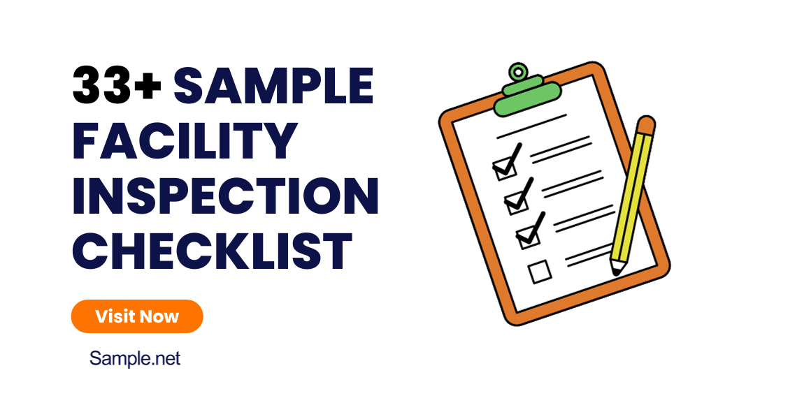 sample facility inspection checklist